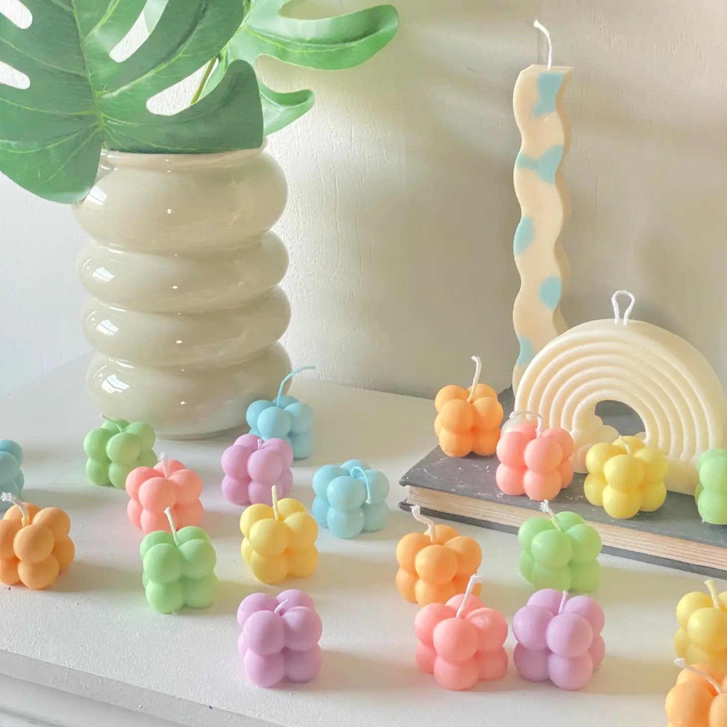 Mini Pastel Bubble Candle – Artisan Influence