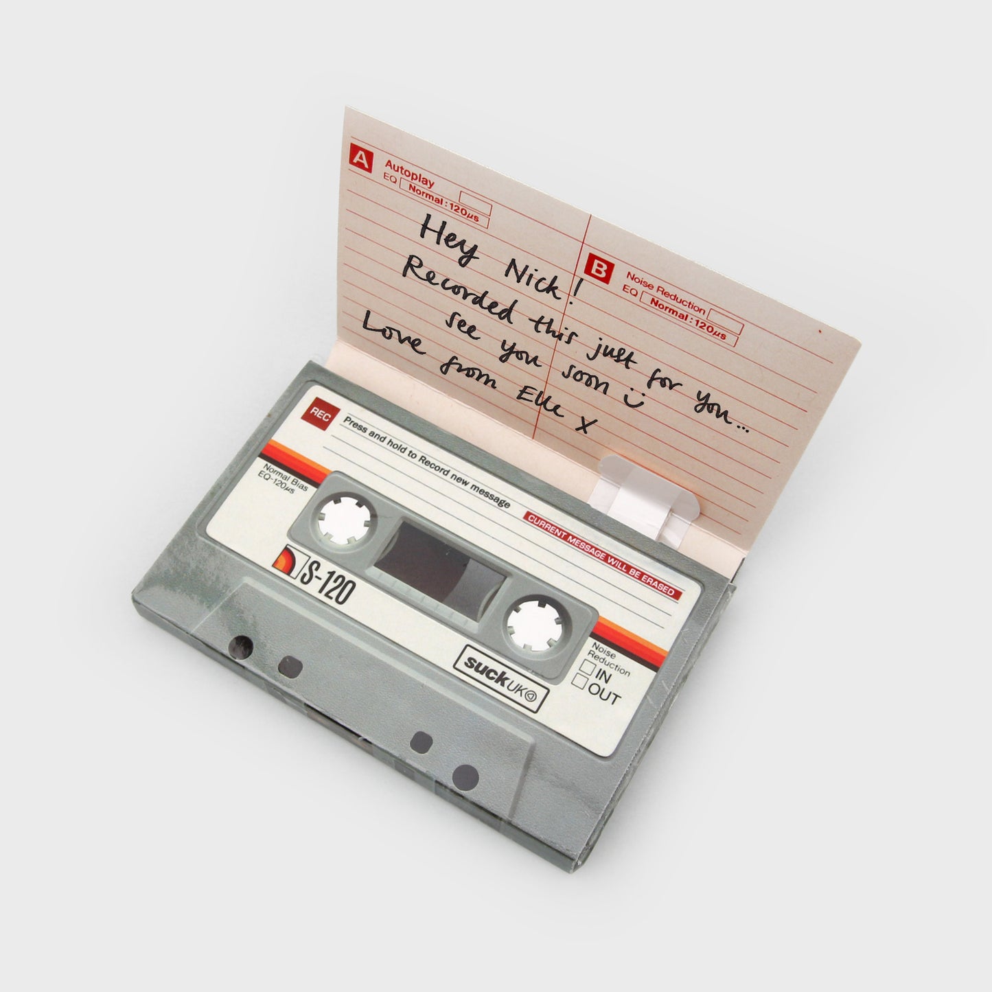 Record Your Own Message: Cassette Tape Greeting Card